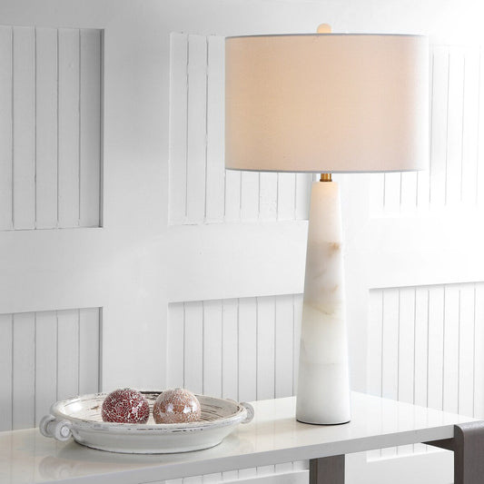 Lampe de table à DEL SAFAVIEH Lighting Giorgiana 30 pouces en albâtre - 15 x 15 x 30 - 15 L x 15 P x 30 H