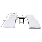 SAFAVIEH Outdoor Blaguna 3-Piece Sun Lounger Set - 83Wx20Dx24H