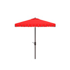 SAFAVIEH Outdoor Naima Valance 7.5 Ft Square Umbrella