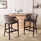 SAFAVIEH Virona Rattan 30-inch Bar Stool - 22.3 W x 20.5 L x 39 H - 22Wx21Dx39H