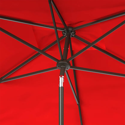 Parasol d'extérieur rectangulaire SAFAVIEH Zariah 6'x10' avec cantonnière