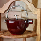 STAUB Cast Iron 1-qt Round Tea Kettle