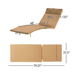 Salem Outdoor Cushion Set for Chaise Lounge - Cushions only (Set of 2) by Christopher Knight Home - 79.25L x 27.50W x 1.50H