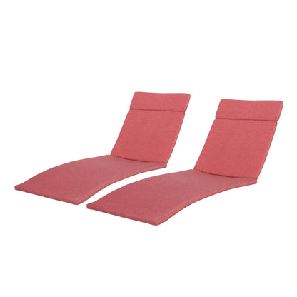 Ensemble de coussins d'extérieur Salem pour chaise longue - Coussins uniquement (lot de 2) par Christopher Knight Home - 79,25 L x 27,50 l x 1,50 H