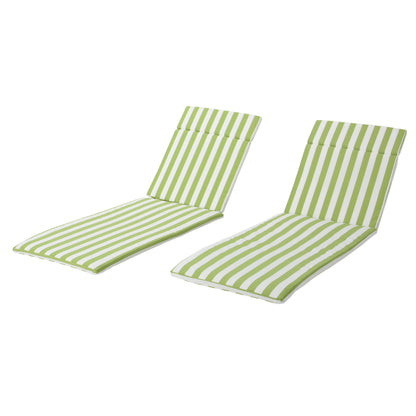 Ensemble de coussins d'extérieur Salem pour chaise longue - Coussins uniquement (lot de 2) par Christopher Knight Home - 79,25 L x 27,50 l x 1,50 H