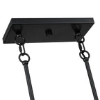 Sedgy 3-Light Black Farmhouse Kitchen Island Light Linear Chandelier - 41W