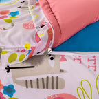 Siscovers I Heart Cats Bunkie Deluxe Zipper Bedding Set