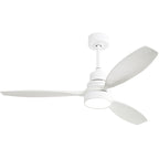 Sofucor 52 Indoor Wood Ceiling Fan Light with Remote, Integrated Light Optional