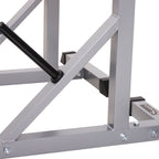 Soozier Steel 2-piece Height Adjustable Barbell Squat Rack/Bench Press - N/A