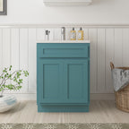 Vanity Art 24-inch Solid Wood Single Sink Bathroom Vanity Cabinet