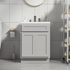 Vanity Art 24-inch Solid Wood Single Sink Bathroom Vanity Cabinet