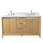 Vanity Art Bathroom Vanity with Ceramic Sink and Engineered Marble Top