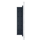 TEHOME WH Recessed Framed Medicine Cabinet with Mirror and Adjustable Shelves