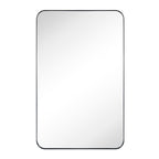 TEHOME WH Recessed Framed Medicine Cabinet with Mirror and Adjustable Shelves