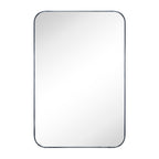 TEHOME WH Recessed Framed Medicine Cabinet with Mirror and Adjustable Shelves