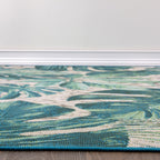 World Rug Gallery Contemporary Tropical Floral Indoor/Outdoor Area Rug